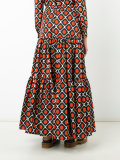 circle print maxi skirt