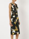 floral midi sheath dress