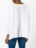embroidered collar longsleeved shirt