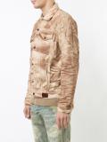 crinckle denim jacket