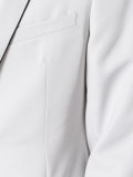 contrast trim blazer
