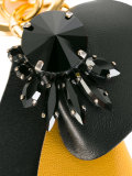 strass leather keyring
