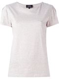 pleated sleeve T-shirt
