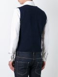 woven button down waistcoat