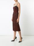floral jacquard midi dress