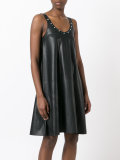 pleat shift dress