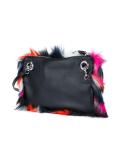 faux fur shoulder bag