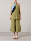high waist cropped trousers