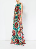 patterned maxi dress