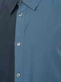 asymmetric two-tone shirt