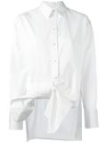 asymmetric bow shirt