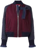 embroidered bomber