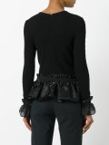 ruffle hem and cuff top