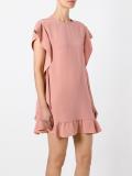 ruffled hem dress