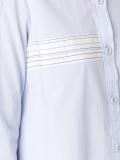 striped print shirt