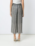 striped wide leg trousers