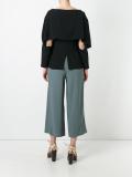 open sleeve blouse