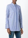 striped slim-fit shirt