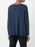boat neck fine knit jumper