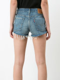 frayed denim shorts