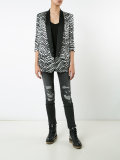 three-quarter sleeve blazer
