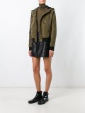zipped detailing A-line skirt