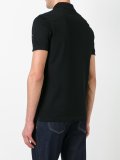 embroidered patch polo shirt