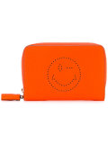 smiley zip around wallet