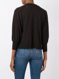 cropped buttoned cardigan