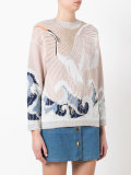swan intarsia jumper
