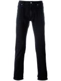 patterned slim fit jeans