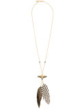 bird feather pendant necklace