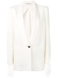 tuxedo-lapel longline jacket