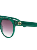 round frame glitter sunglasses