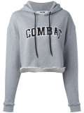 cropped 'Combat' hoodie