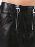 zipped detailing A-line skirt