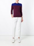 colour block knit top