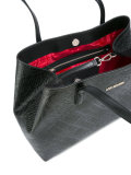 embossed logo tote 