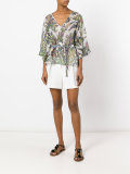floral print blouse 