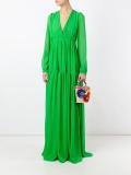 V neck gown