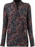 floral print longsleeved blouse