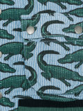 crocodile print gilet 