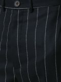 细条纹九分垮裤