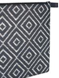 chevron detail clutch bag