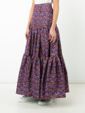 floral print maxi skirt