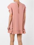 ruffled hem dress