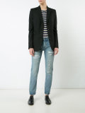 distressed high-rise jeans