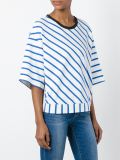 diagonal stripe knit top