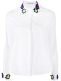 flower-embellished shane shirt