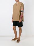 patchwork sleeve shirt